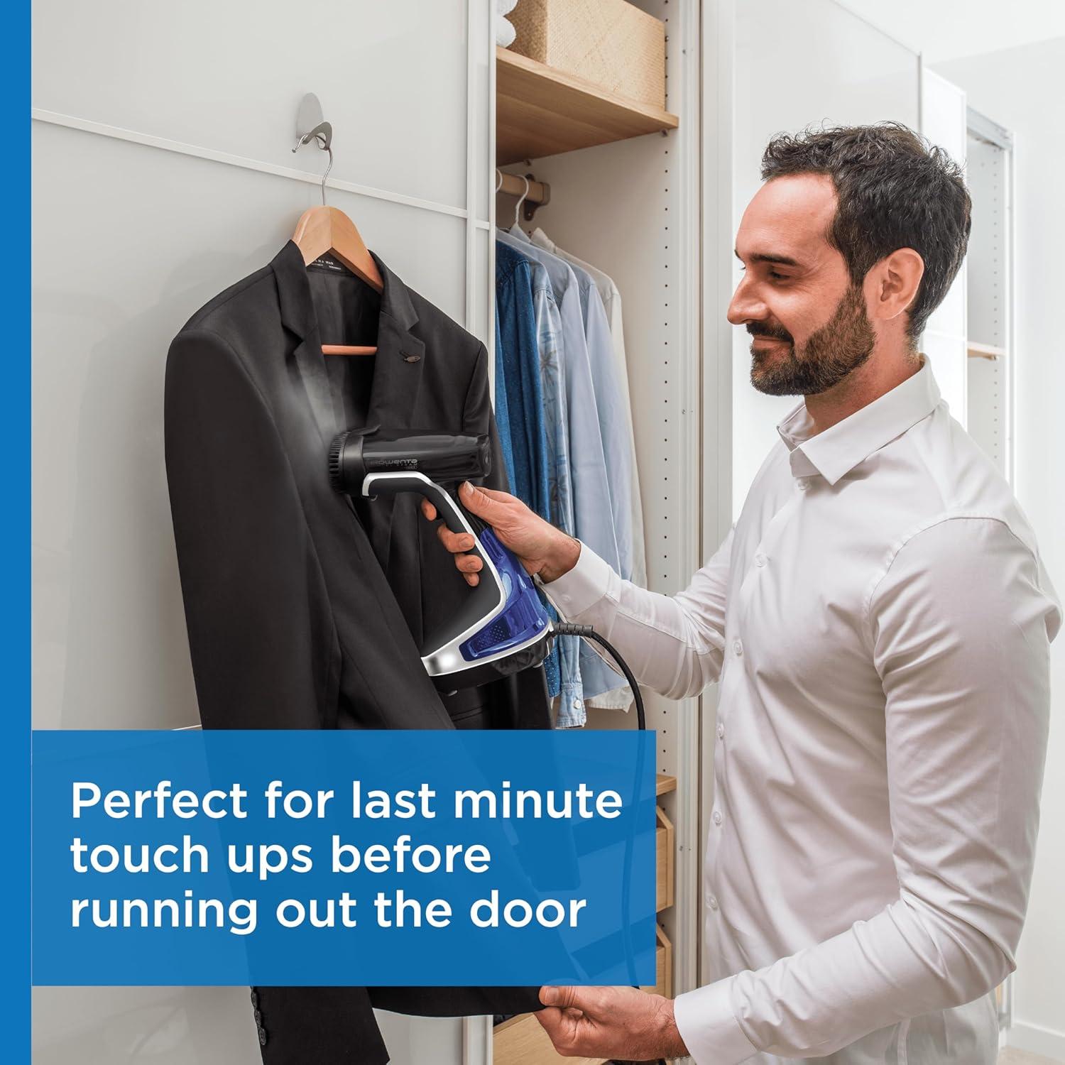 image:imageRowenta Hand Steamer for Clothes XCel Handheld Steamer 25Second HeatUp Powerful Steam Long Cord 1875W Clothes Steamer Travel Must Have DR82201875 Watts
