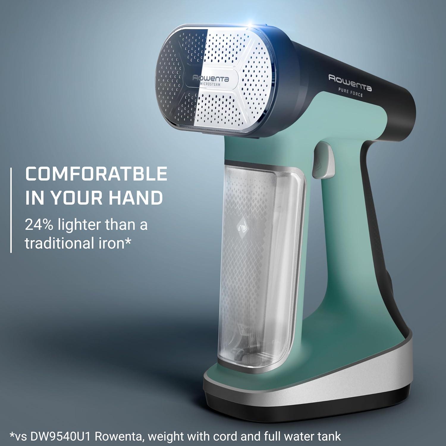 image:imageRowenta Handheld Steamer for Clothes Pure Force 2in1 Steamer amp Iron 1875W VerticalHorizonal Steaming amp Ironing Lightweight Autooff XL power 1875 Watts DR88222in1 Iron Steam