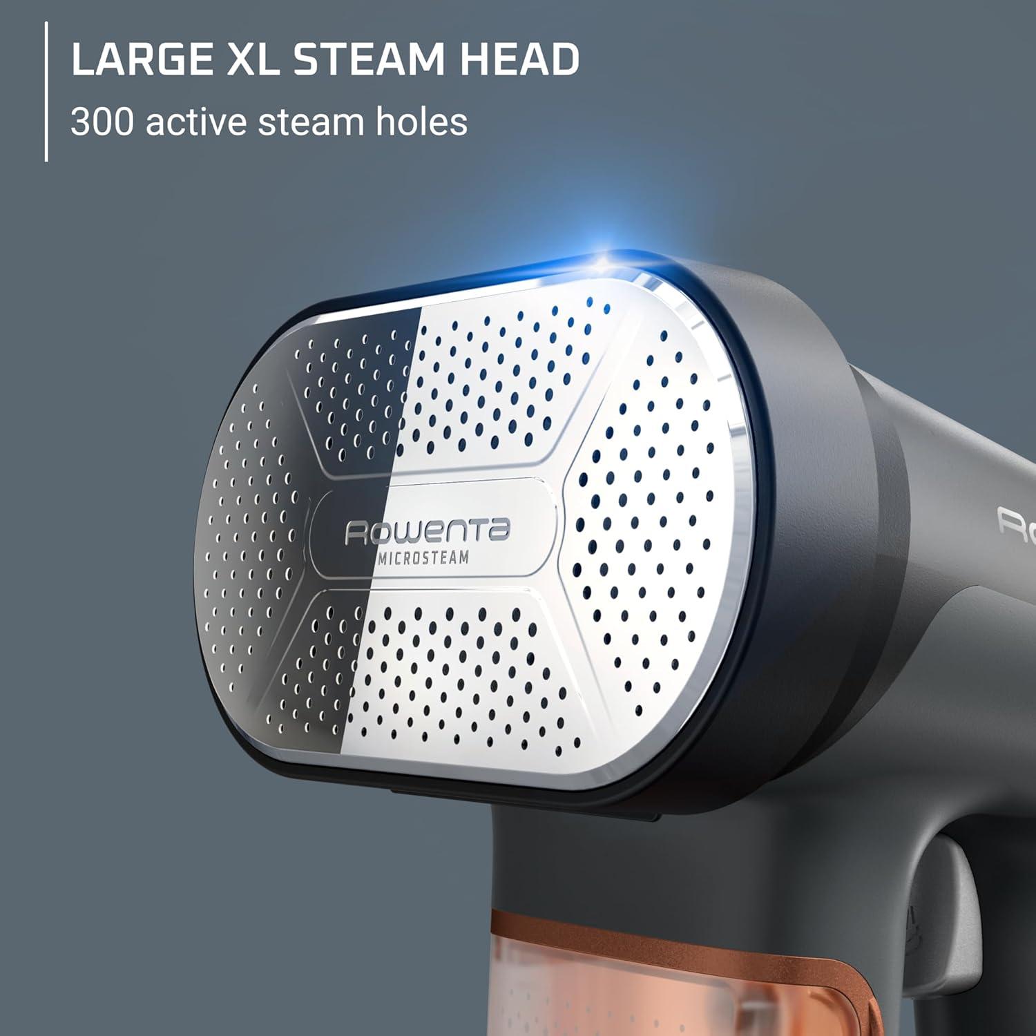 image:imageRowenta Handheld Steamer for Clothes Pure Force 2in1 Steamer amp Iron 1875W VerticalHorizonal Steaming amp Ironing Lightweight Autooff XL power 1875 Watts DR88223in1 Iron Steam Lint Remover