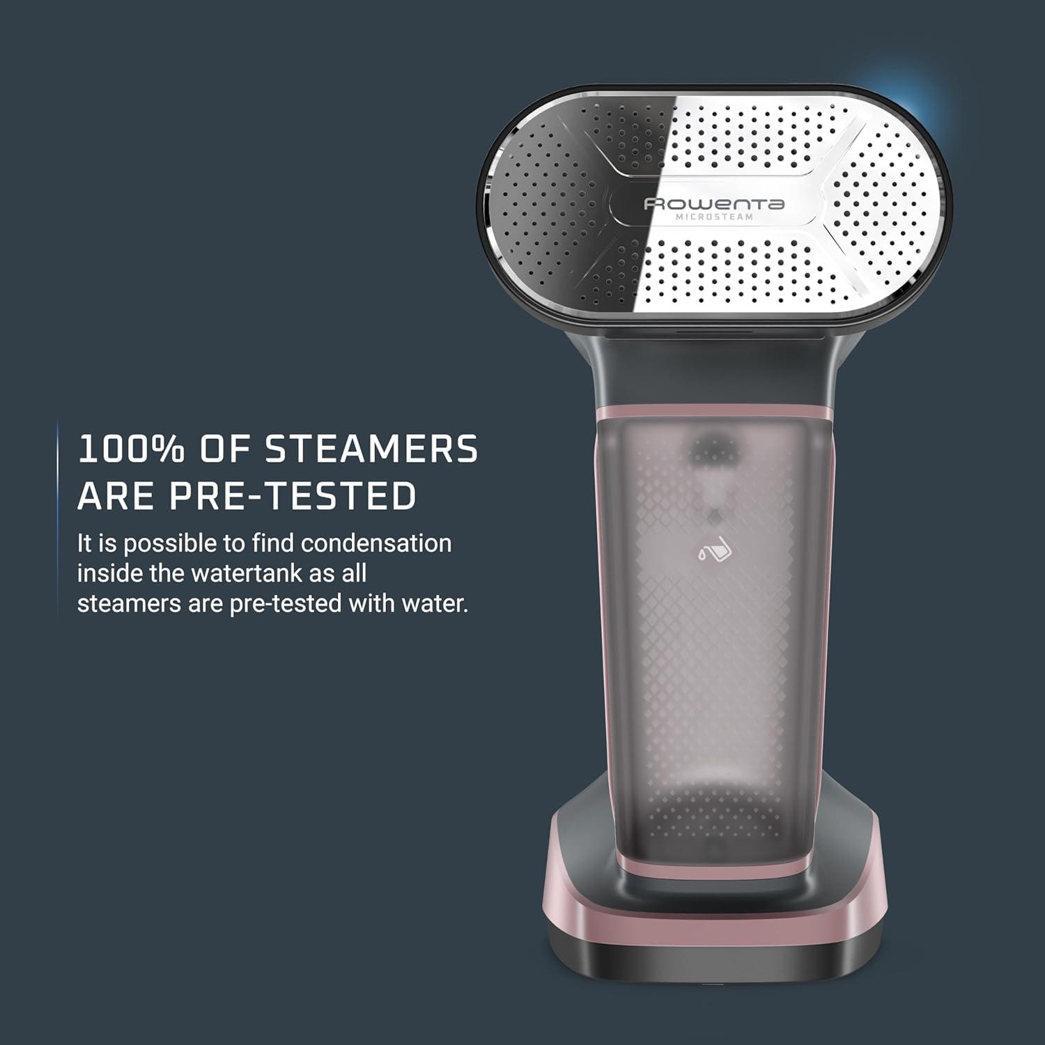 image:imageRowenta Handheld Steamer for Clothes Pure Force 2in1 Steamer amp Iron 1875W VerticalHorizonal Steaming amp Ironing Lightweight Autooff XL power 1875 Watts DR88223in1 Iron Steam Lint Remover Antidust Microfiber