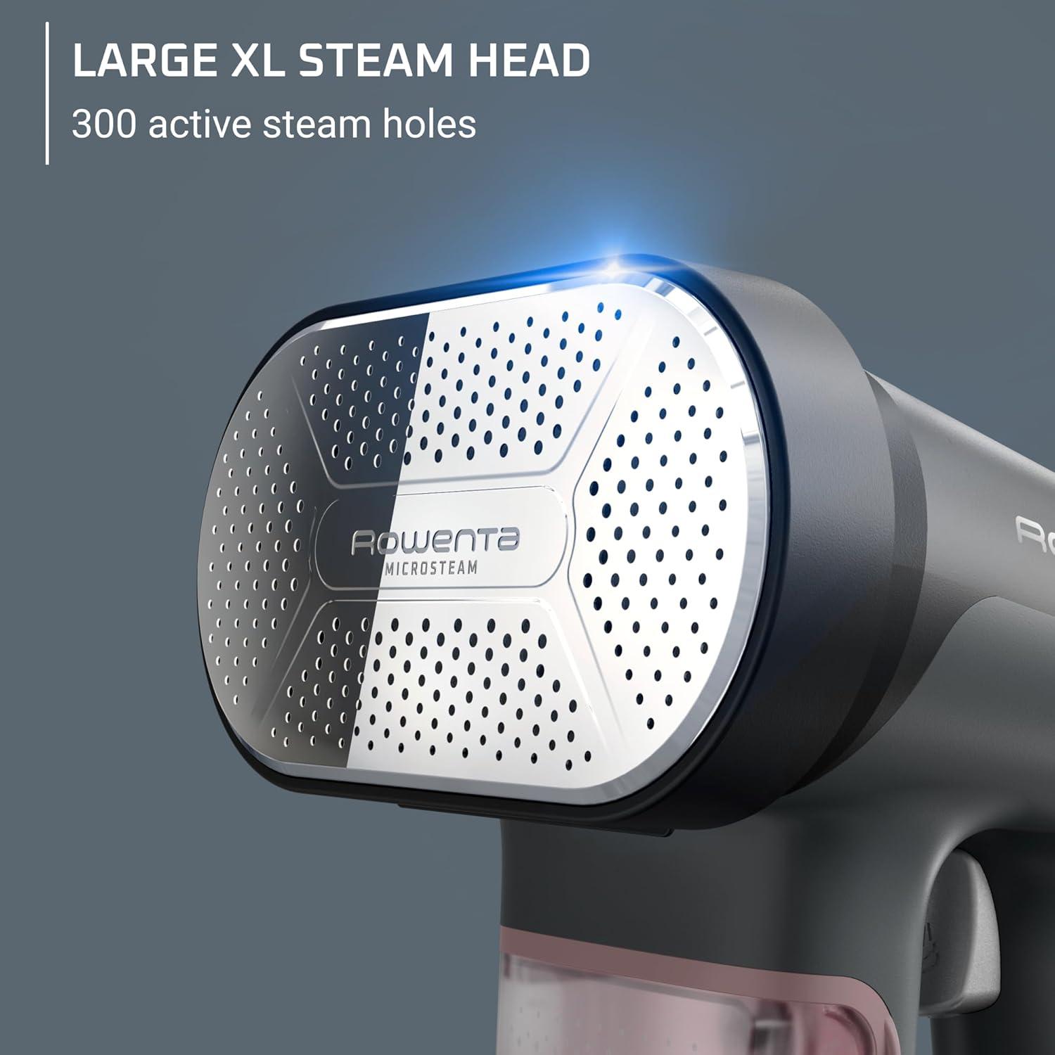 image:imageRowenta Handheld Steamer for Clothes Pure Force 2in1 Steamer amp Iron 1875W VerticalHorizonal Steaming amp Ironing Lightweight Autooff XL power 1875 Watts DR88223in1 Iron Steam Lint Remover Antidust Microfiber