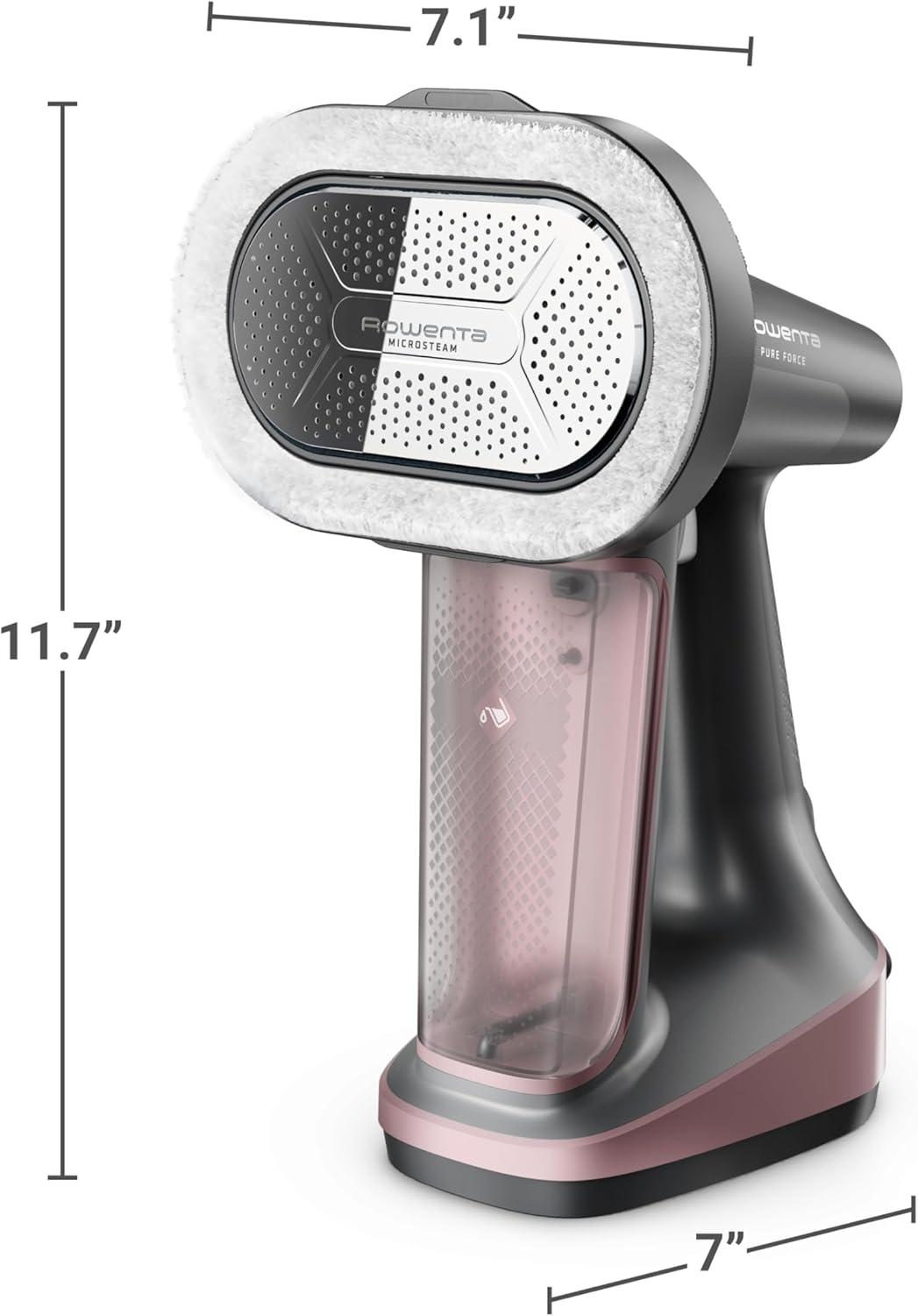 image:imageRowenta Handheld Steamer for Clothes Pure Force 2in1 Steamer amp Iron 1875W VerticalHorizonal Steaming amp Ironing Lightweight Autooff XL power 1875 Watts DR88223in1 Iron Steam Lint Remover Antidust Microfiber