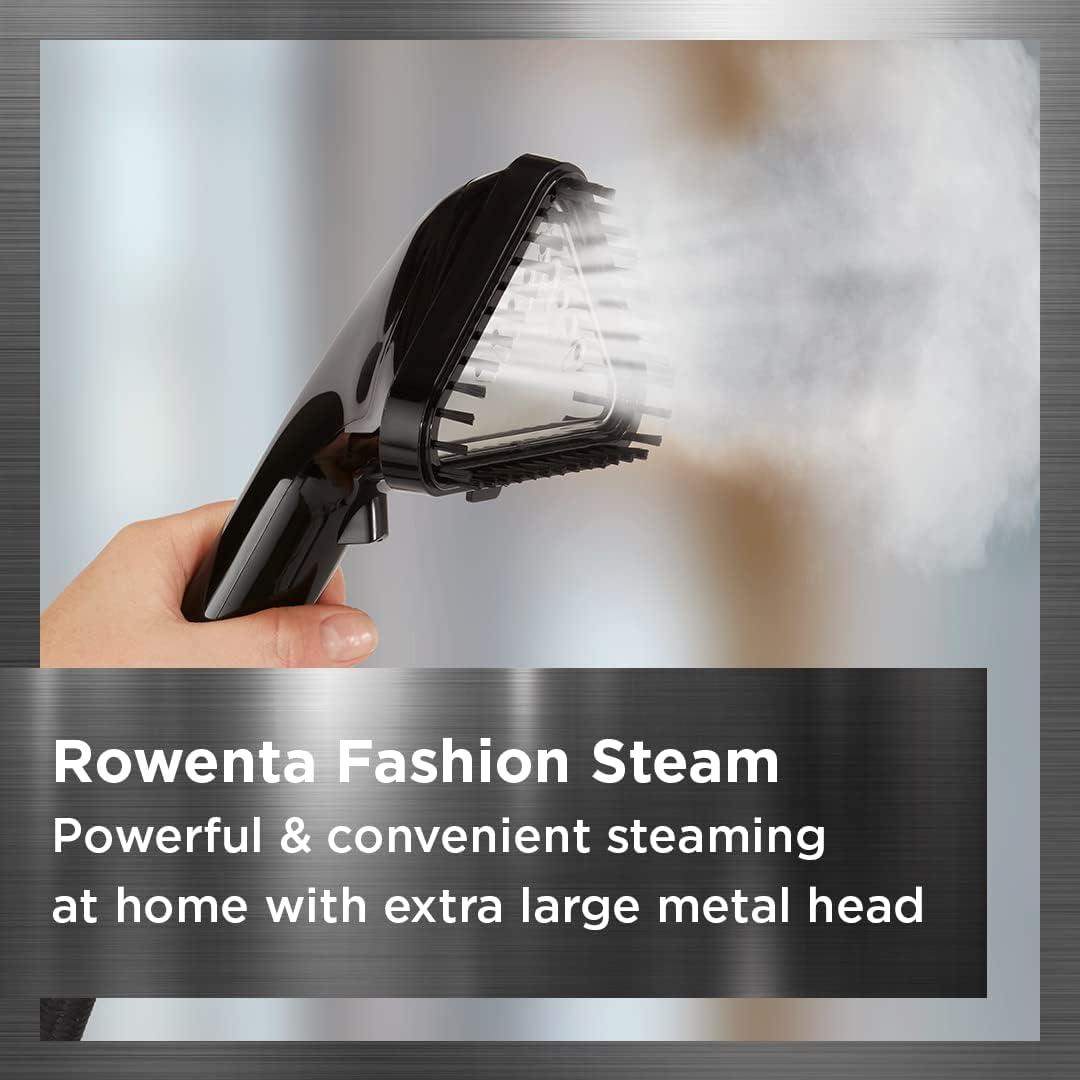image:imageRowenta IXEO Steamer for Clothes with Ironing Board 65 Inches 45 Second Heatup 1 Liter Capacity 1500 Watts Ironing Portable Fabric Steamer Garment Steamer Adjustable QR1410BlackCompact Full Size Steamer