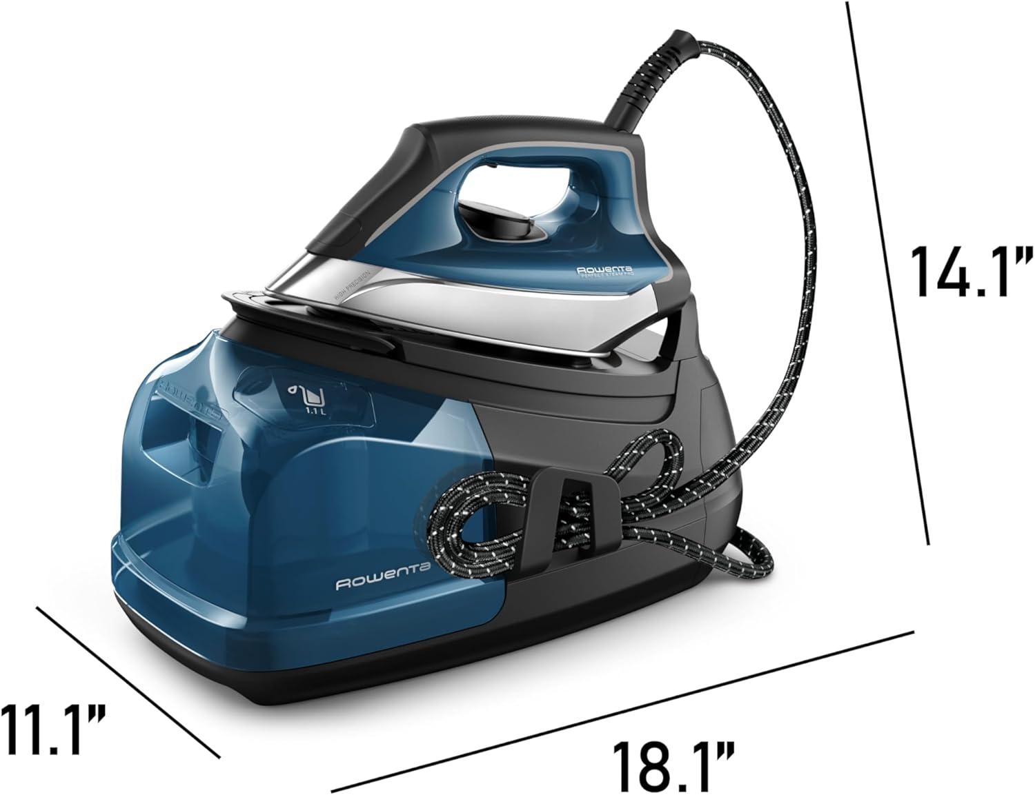 image:imageRowenta Iron Ultimate Steam Pro Stainless Steel Soleplate Professional Steam Station for Clothes 1800 Watts 13L Removable Tank Boiler Technology Fast Heat Up Black Clothes Iron DG8668High Pressure Steam