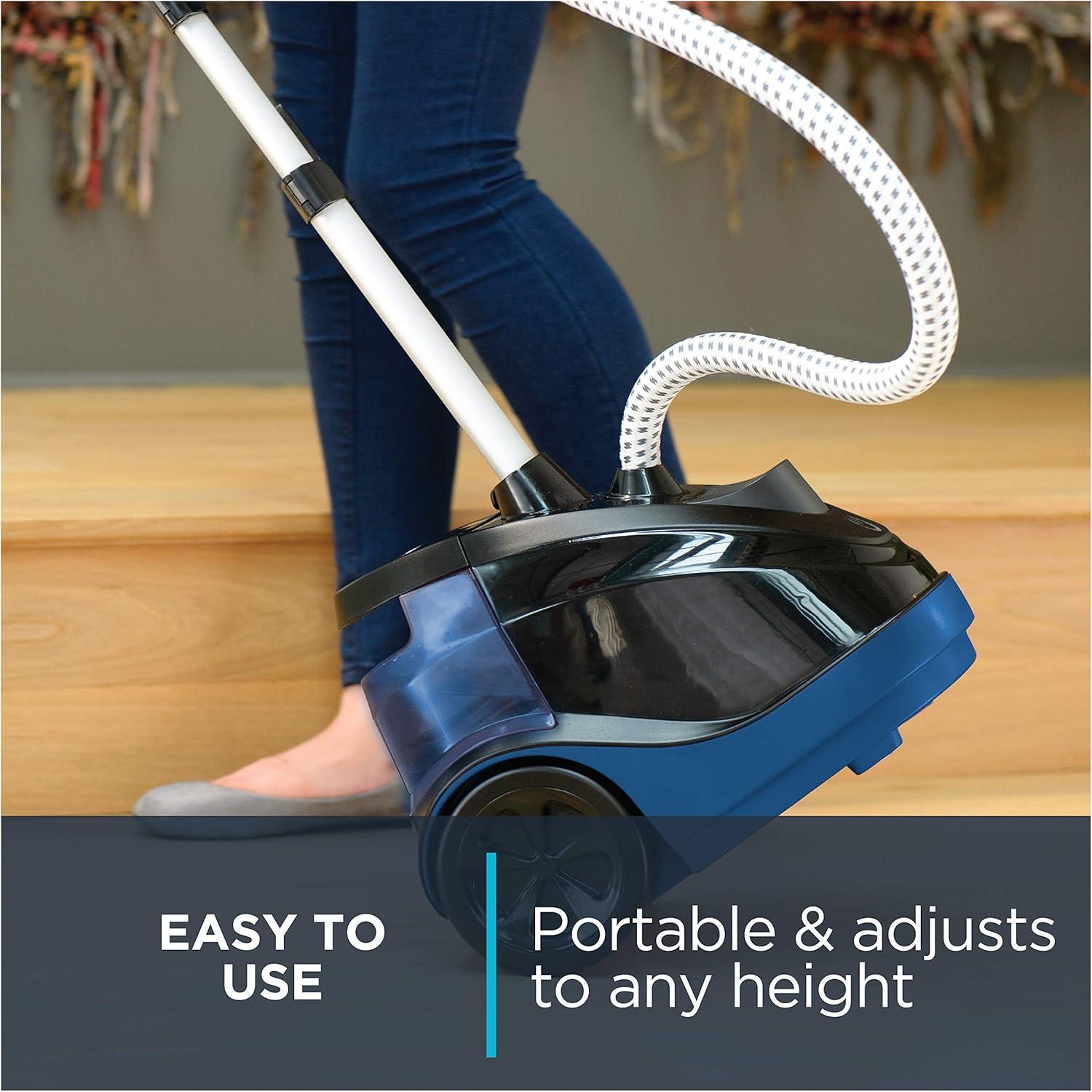 image:imageRowenta Steamer for Clothes Pro Style Full Size Steamer with 45 second heatup amp Removable 50 oz Water Tank 1500 Watts Included Clips to Hang Clothes Ironing Black Clothes Steamer IS2461Rotating Hanger