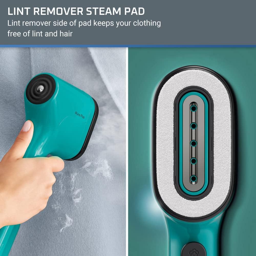image:imageRowenta Travel Iron Pro Compact Stainless Steel Soleplate Hand Held Steamer Iron for Clothes 200 Microsteam Holes 1000 Watts Ironing Fabric Steamer Dual Voltage Mini Iron Purple DA1560Green