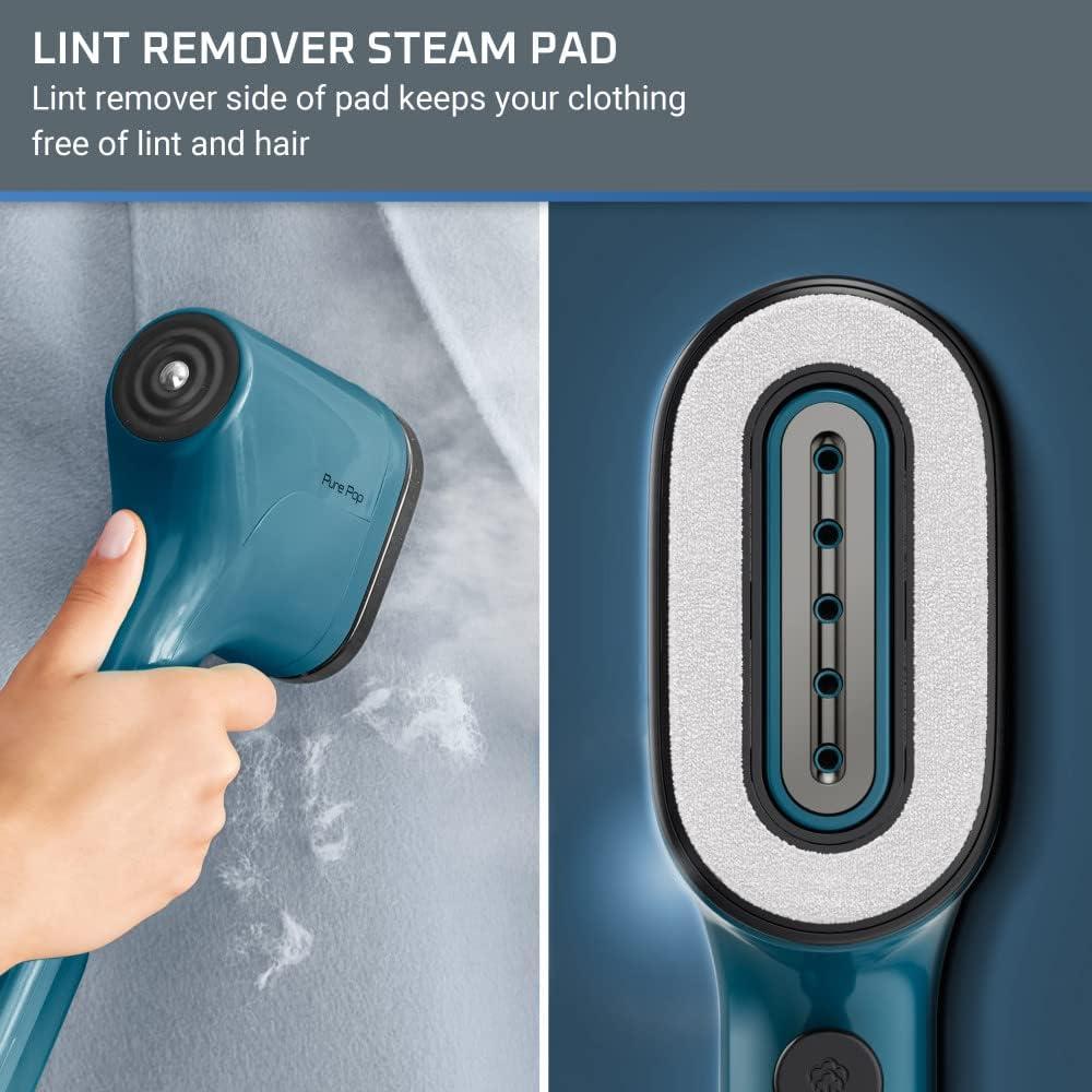 image:imageRowenta Travel Iron Pro Compact Stainless Steel Soleplate Hand Held Steamer Iron for Clothes 200 Microsteam Holes 1000 Watts Ironing Fabric Steamer Dual Voltage Mini Iron Purple DA1560Blue