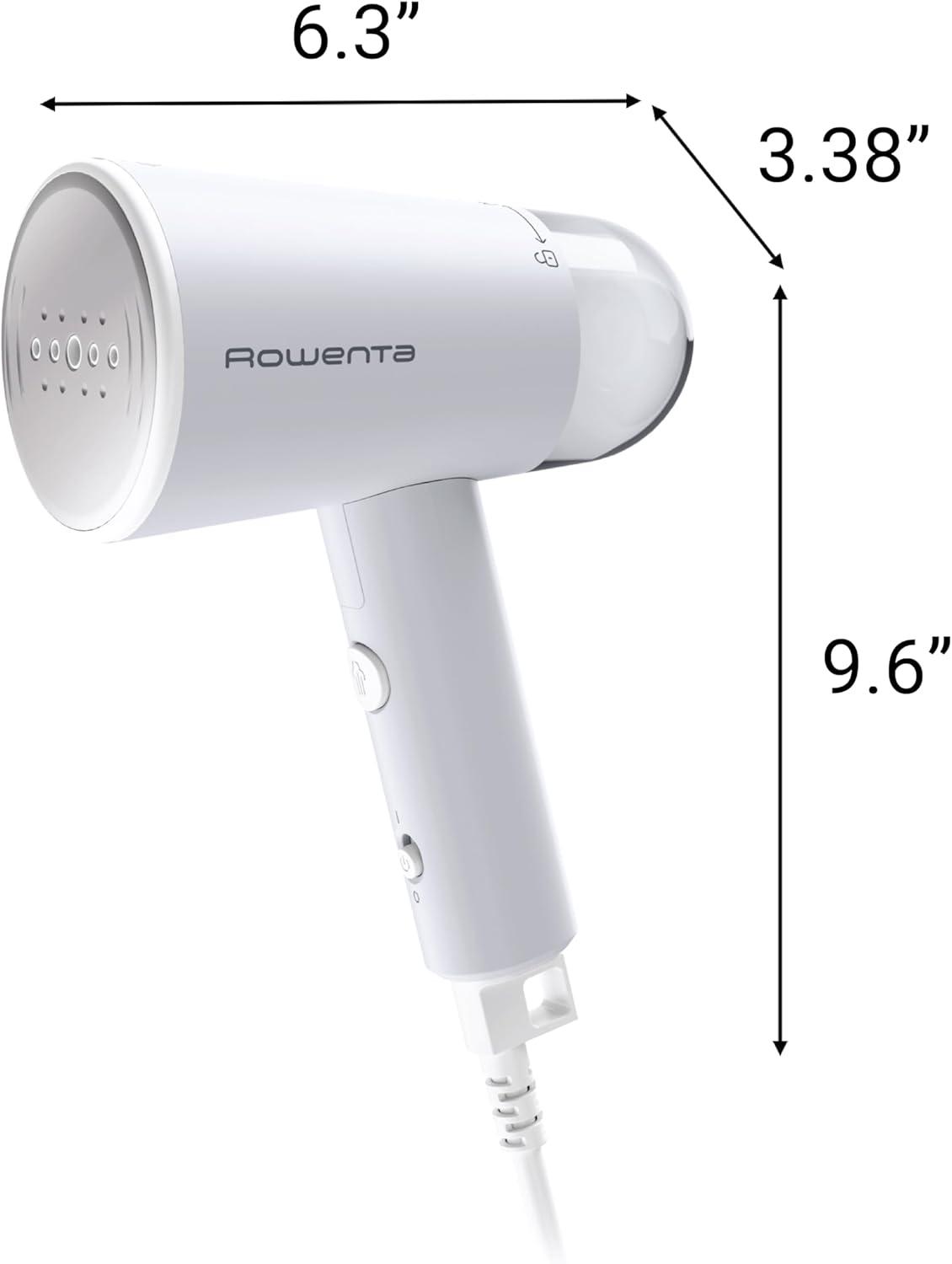 image:imageRowenta Travel Iron Pro Compact Stainless Steel Soleplate Hand Held Steamer Iron for Clothes 200 Microsteam Holes 1000 Watts Ironing Fabric Steamer Dual Voltage Mini Iron Purple DA1560Gray