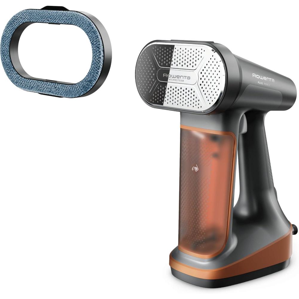 image:imageRowenta Handheld Steamer for Clothes Pure Force 2in1 Steamer amp Iron 1875W VerticalHorizonal Steaming amp Ironing Lightweight Autooff XL power 1875 Watts DR88223in1 Iron Steam Lint Remover