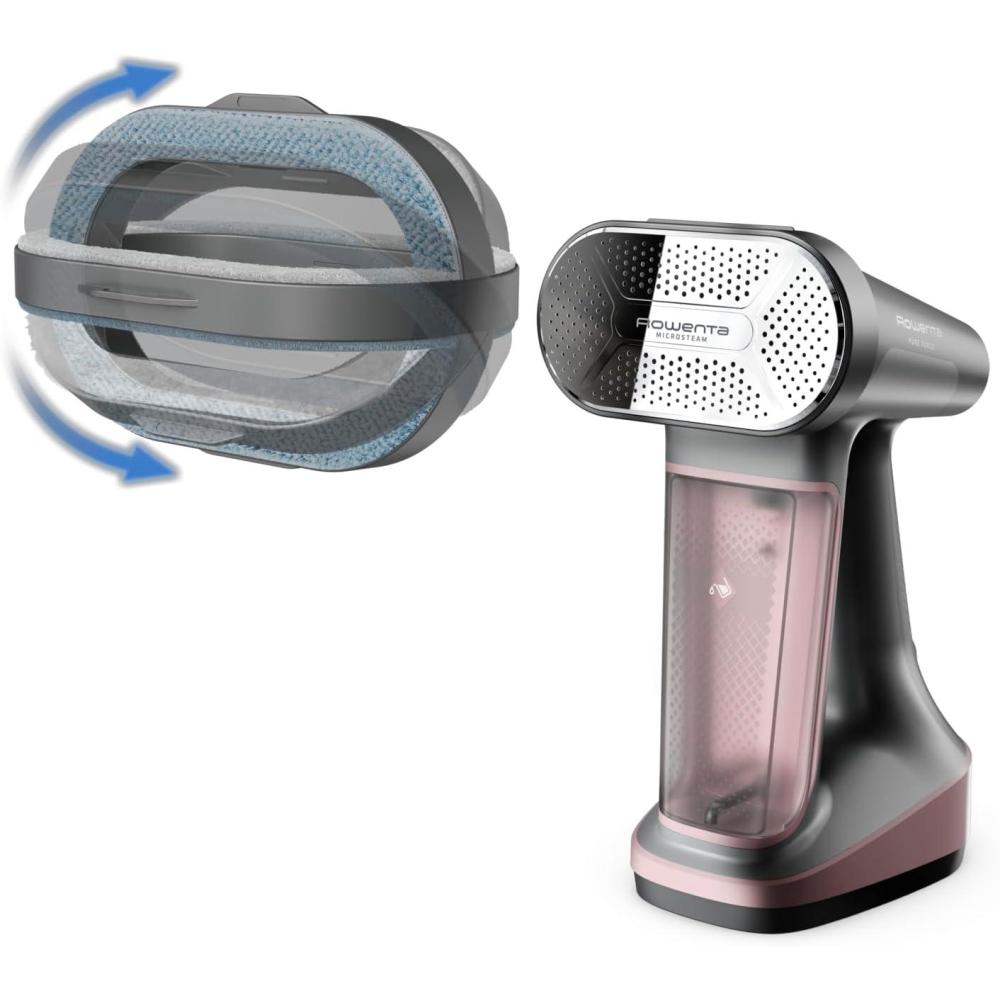 image:imageRowenta Handheld Steamer for Clothes Pure Force 2in1 Steamer amp Iron 1875W VerticalHorizonal Steaming amp Ironing Lightweight Autooff XL power 1875 Watts DR88223in1 Iron Steam Lint Remover Antidust Microfiber