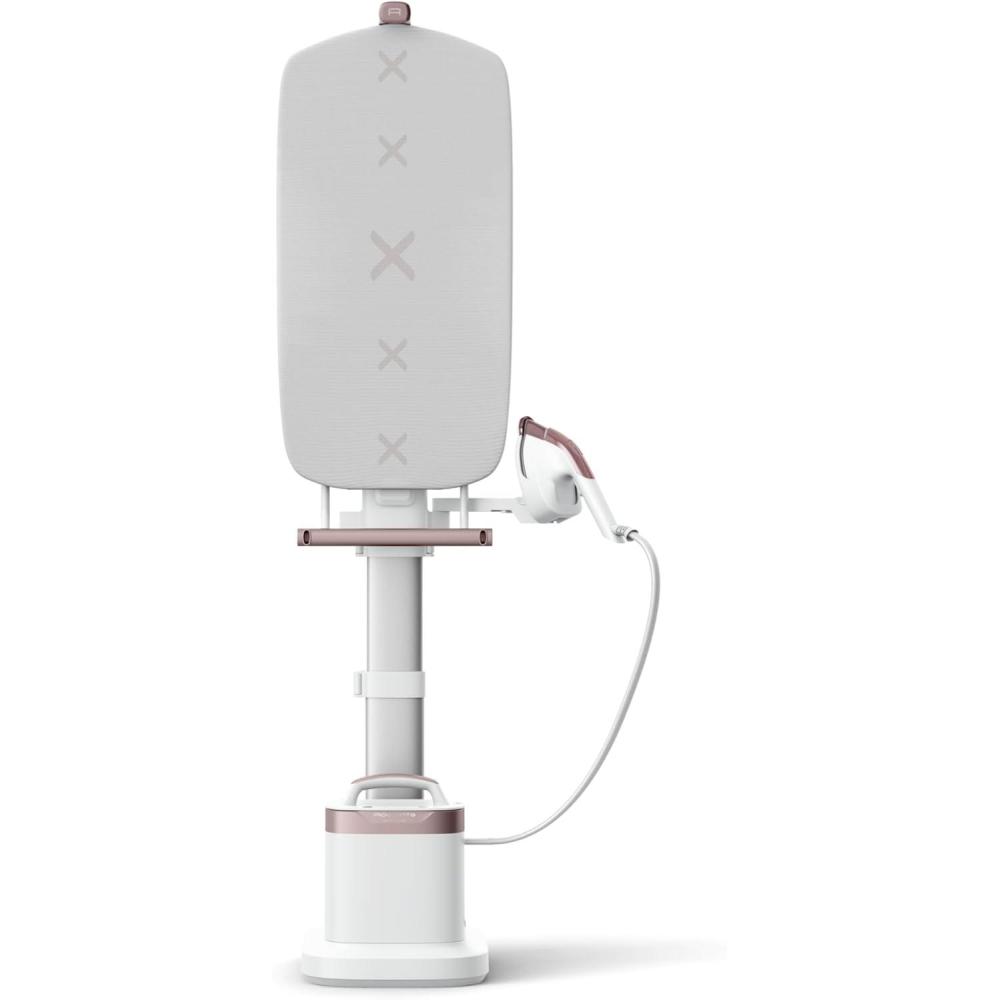 image:imageRowenta IXEO Steamer for Clothes with Ironing Board 65 Inches 45 Second Heatup 1 Liter Capacity 1500 Watts Ironing Portable Fabric Steamer Garment Steamer Adjustable QR1410BlackAllInOne