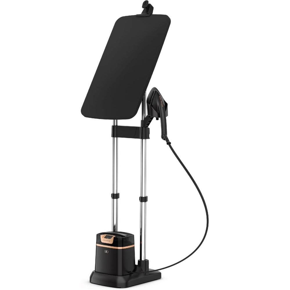 image:imageRowenta IXEO Steamer for Clothes with Ironing Board 65 Inches 45 Second Heatup 1 Liter Capacity 1500 Watts Ironing Portable Fabric Steamer Garment Steamer Adjustable QR1410BlackBlack Full Size Steamer