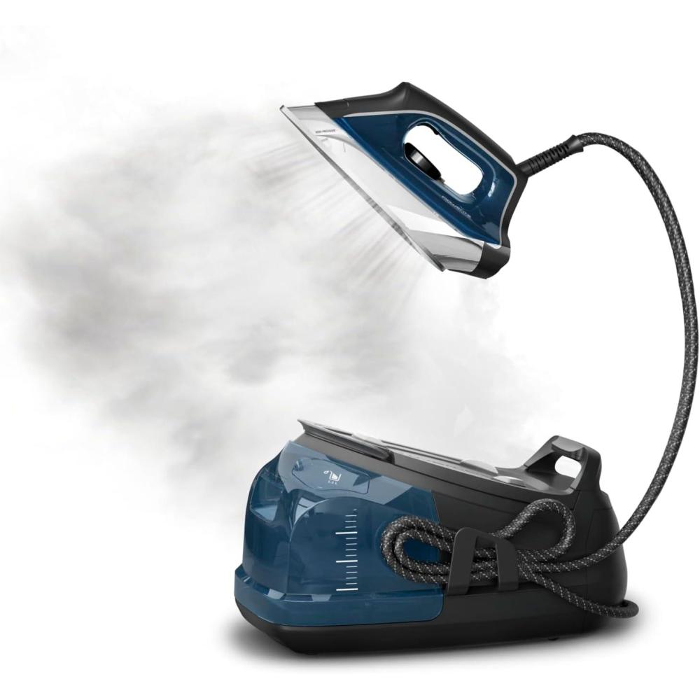 image:imageRowenta Iron Ultimate Steam Pro Stainless Steel Soleplate Professional Steam Station for Clothes 1800 Watts 13L Removable Tank Boiler Technology Fast Heat Up Black Clothes Iron DG8668High Pressure Steam