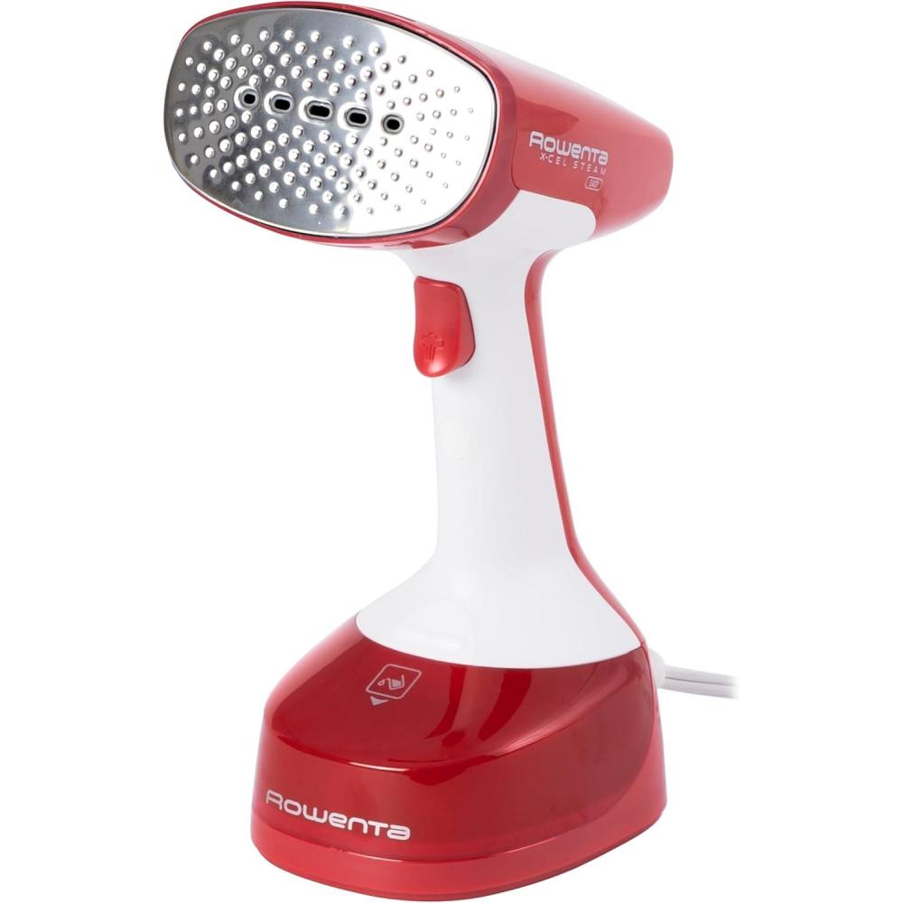 image:imageRowenta Steamer for Clothes Access Steam Handheld Steamer 15 Second Heatup 4 Ounce Capacity 1150 Watts Portable Ironing Travel Must Have White Clothes Steamer DR3030Red
