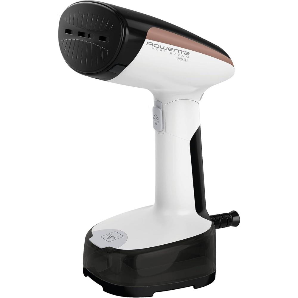image:imageRowenta Steamer for Clothes Access Steam Handheld Steamer 15 Second Heatup 4 Ounce Capacity 1150 Watts Portable Ironing Travel Must Have White Clothes Steamer DR3030White