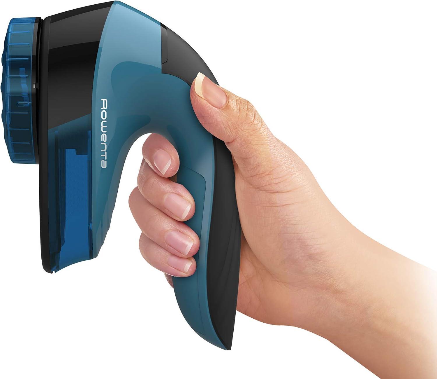 image:imageRowenta Portable Lint Remover and Fabric Shaver with Adjustable Shave Height Fabric Defuzzer RedBlue