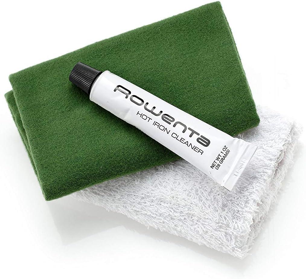 image:imageRowenta Hot Iron Soleplate Cleaning Kit ZD100 tube of cleaner polishing cloth amp cleaning cloth